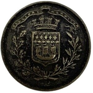 Vintage T.W.&W. Trelon Weil Paris Police Municipale Uniform Brass Button France